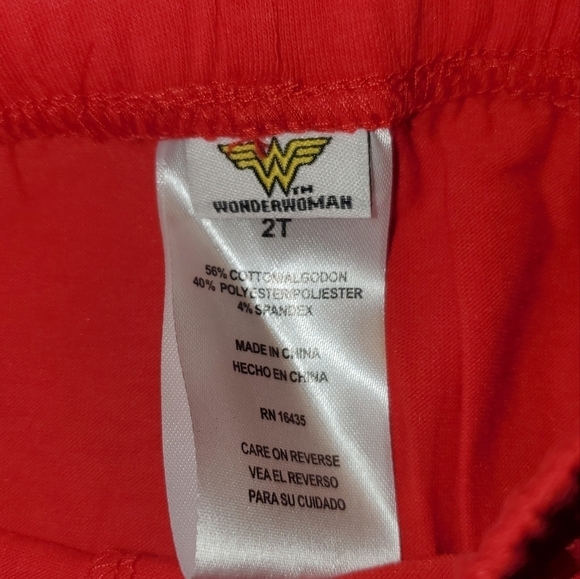 2 packWonder Woman Girls Rule The World pants NEW 2T - Picture 6 of 6
